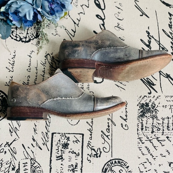 Bed Stu Cobbler Series Rose Leather Slip On Loafer in Gray, Size 7.5 - Picture 6 of 8